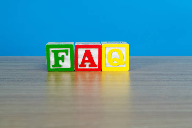 istock Wooden cubes with word FAQ 1283298332