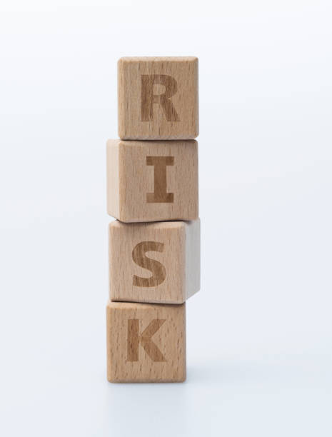 istock Wooden cubes with word risk 1283298529