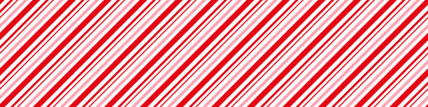 ilustraciones, imágenes clip art, dibujos animados e iconos de stock de fondo de navidad de caña de caramelo, rayas diagonales de menta impresión patrón sin costuras - christmas pattern striped backgrounds