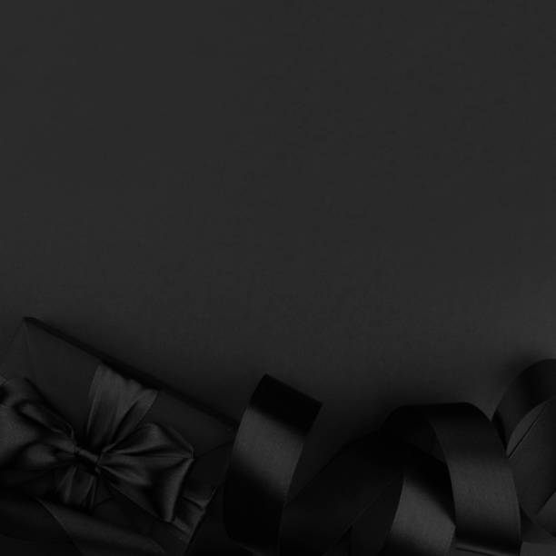 istock Black friday sale background with gift 1283302926