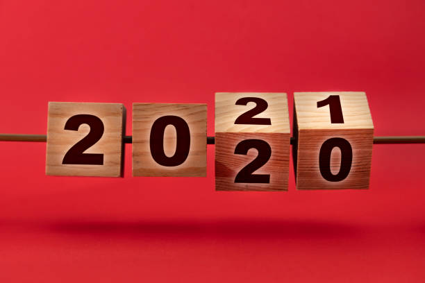 istock New Year 2021 Concept With Wooden Cubes 1283304265