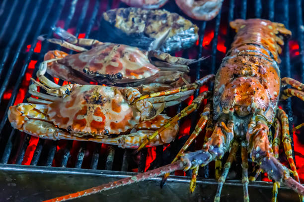 istock Lobsters crab grilled bbq 1283304497