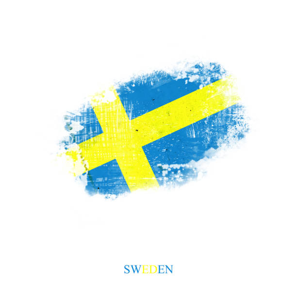 istock Grunge Flag Of Sweden. Isolated on White Background 1283307327
