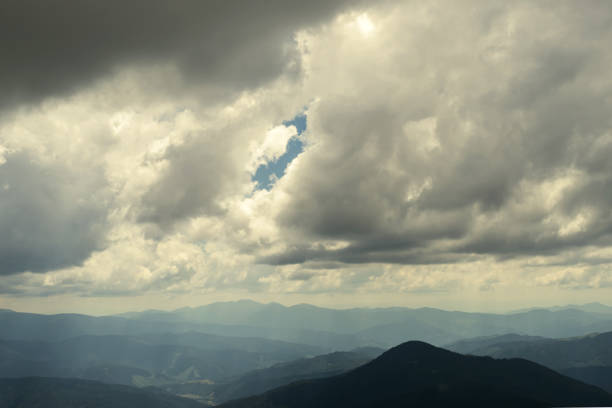 istock Beautiful cloudy sky over the mountains. Nature. The mountains. 1283307583