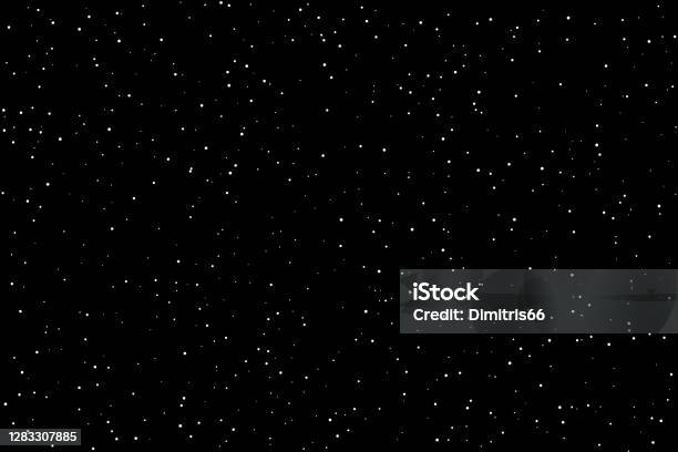 스티프 벡터 텍스처 배경 흰색 점 온 블랙 별에 대한 스톡 벡터 아트 및 기타 이미지 - 별, 눈-냉동상태의 물, 우주