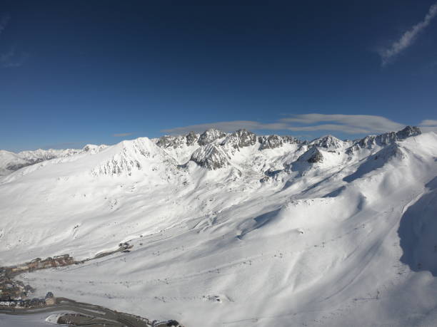 istock Photo with Drone Pas from the snowy house 1283312244