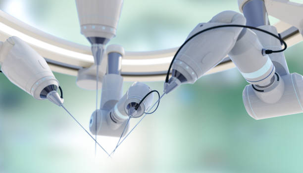 chirurgia medica futuristica - chirurgia robotica foto e immagini stock