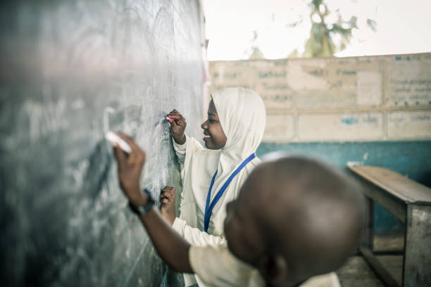 istock African children during english class 1283318141