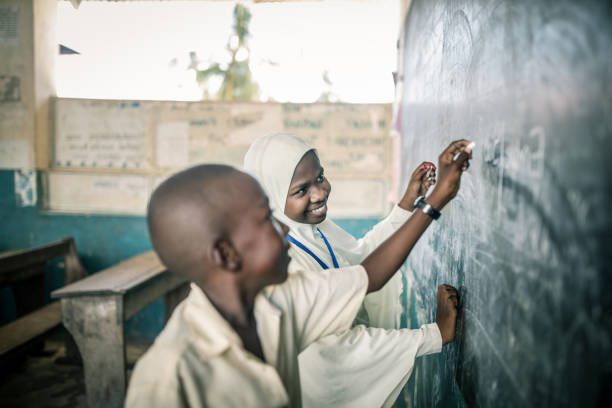 istock African children during english class 1283318203
