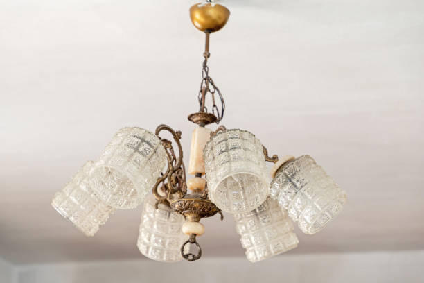 istock Crystal Glass Chandelier 1283318432