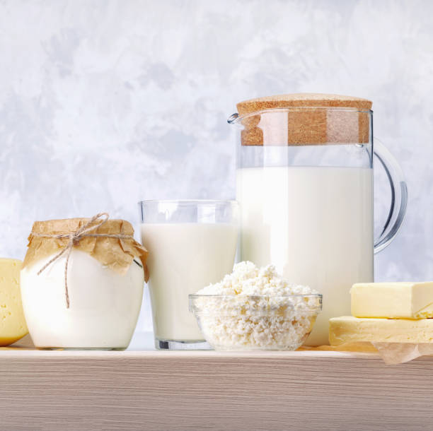 istock Various dairy products. Concept healthy food. 1283327277