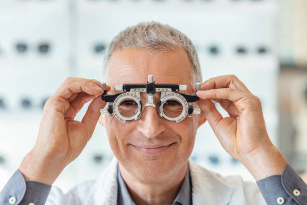 istock Trust him to take care of your eyes 1283327468