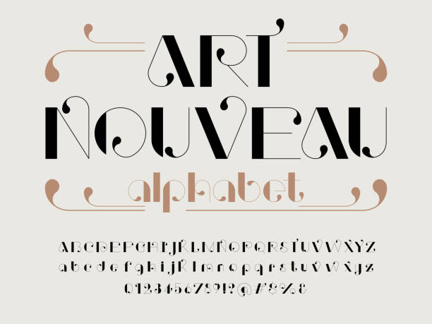1,300+ Art Nouveau Font Stock Illustrations, Royalty-Free Vector