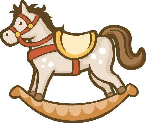 Vector illustration of Rocking Horse