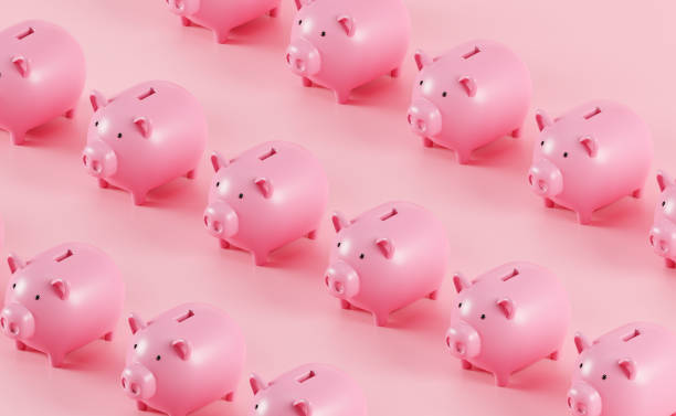 istock Piggy bank background. 1283339837
