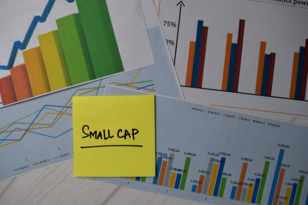 istock Small Cap write on sticky notes isolated on Office Desk. Stock market concept 1283342758