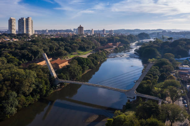 cable-stayed bridge in Piracicaba, Sao Paulo, Brazil