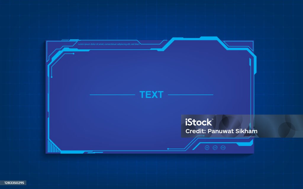 Hud Ui Gui Futuristic Frame User Interface Screen Elements Abstract ...