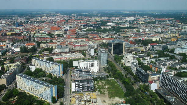 istock view of Wroclaw from the observation deck of Sky Tower 1283353091