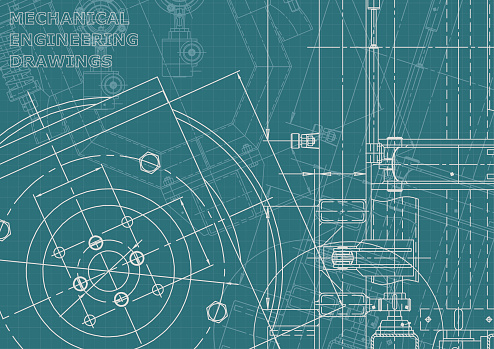 Computer Engineering Drawing Example Vector Engineering Illustration Computer Aided Design Systems ...