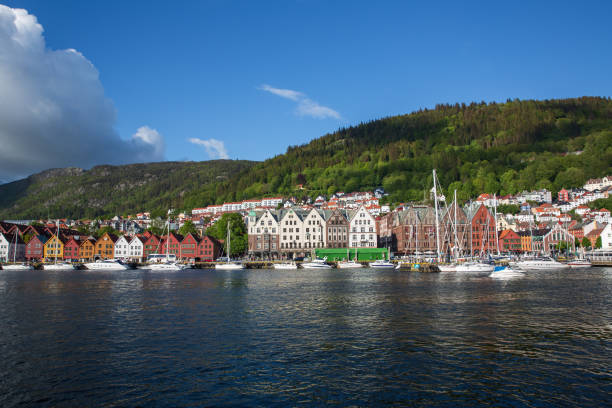 istock Bergen Norway Bryggen street 1283363161
