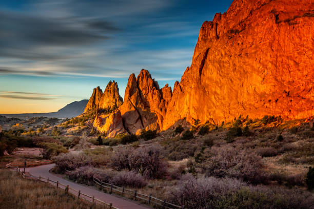 garden of the gods, colorado springs, colorado - garden of the gods fotografías e imágenes de stock