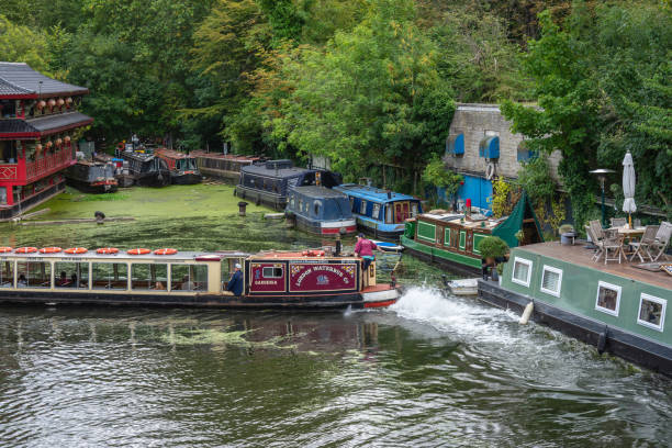 UK, London, Camden Town, 12 September 2020.The Regent's Canal waterbus service.