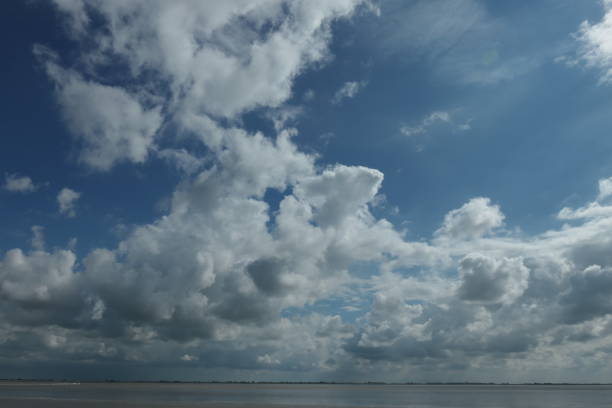 istock A beautiful cloudy sky over the Dutch wadden sea. 1283368564