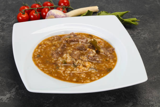 istock Caucasian Kharcho soup with beef meat 1283372727