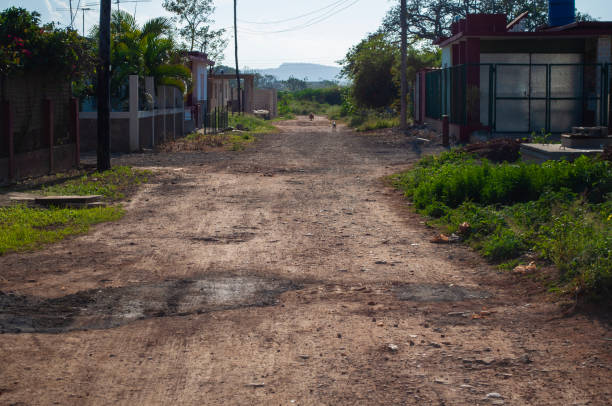 istock Dirt road in a rural town in cuba 1283378210