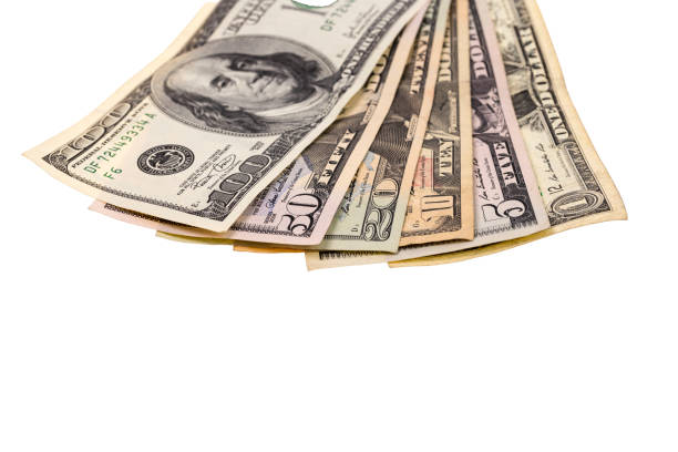 istock Close up view holding  dollars. Money concept background. 1283382196