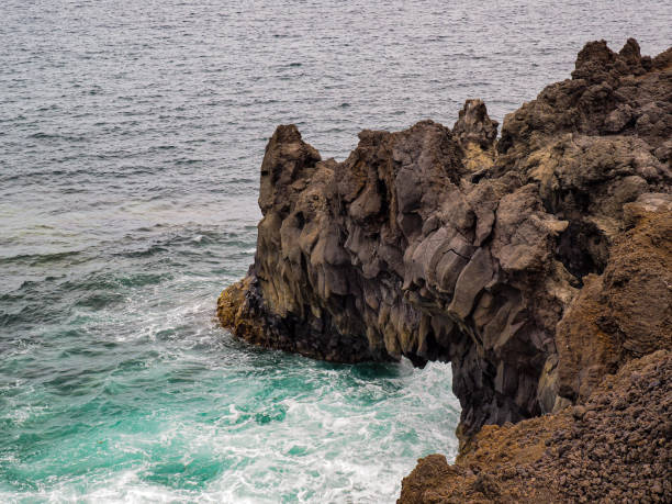 istock Volcanic landscape from Lanzarote island 1283382356