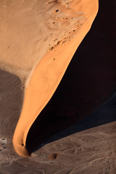 red sand dunes of sossusvlei, namibia. - great sand sea imagens e fotografias de stock