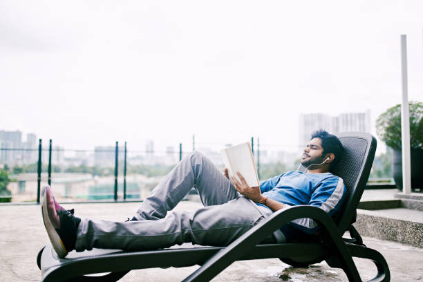 Reading book Outdoor