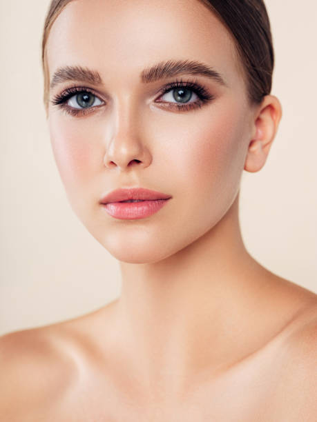 istock Woman with natural make-up 1283391224