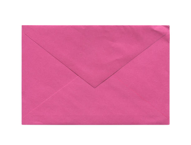istock old aged pink paper envelope isolated on white 1283391392