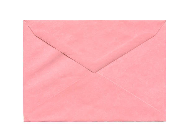 istock old aged light pink paper envelope isolated on white 1283392203