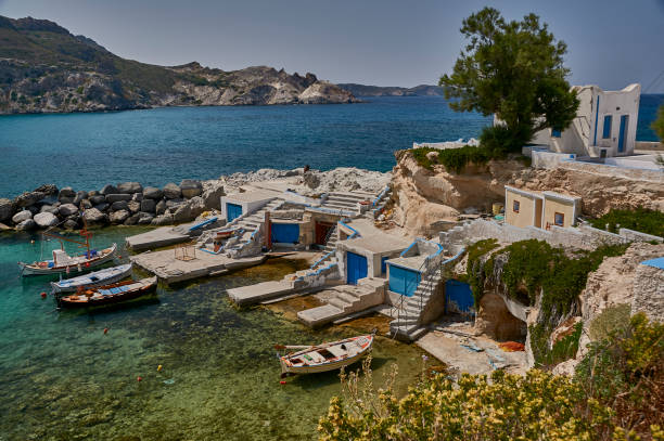 istock Boathouses of Milos 1283393672