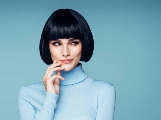 Short Bob Hairstyle Stock Photos, Pictures & Royalty-Free Images - iStock