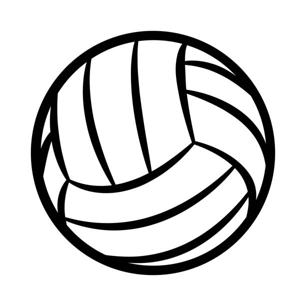 1,100+ Volleyball White Background Illustrations, Royalty-Free Vector ...