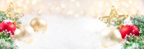 istock Beautiful Christmas background banner. New Year. Selective focus. 1283400248