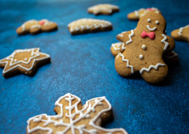 istock Gingerbread cookies,Christmas holidays background 1283402602
