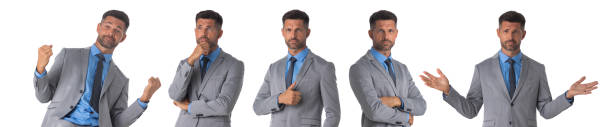 istock Set of business man portraits 1283403297
