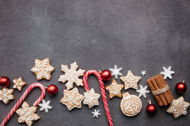 istock Christmas holidays, New Year greeting card mockup 1283405879
