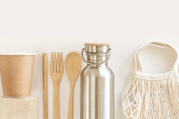 istock Eco friendly accessories, zero waste, plastic free concept, sustainable lifestyle 1283411742