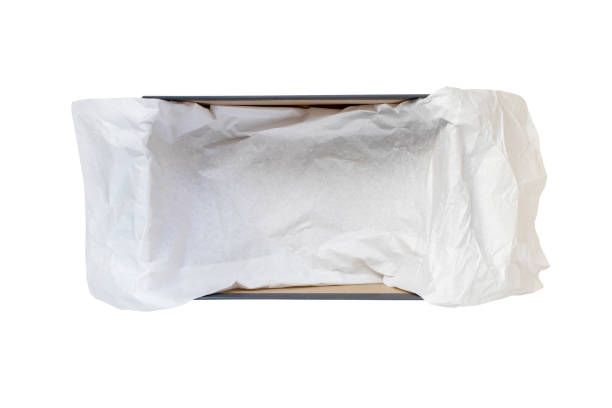 istock Opened shoes box with crumpled wrapping paper 1283412744