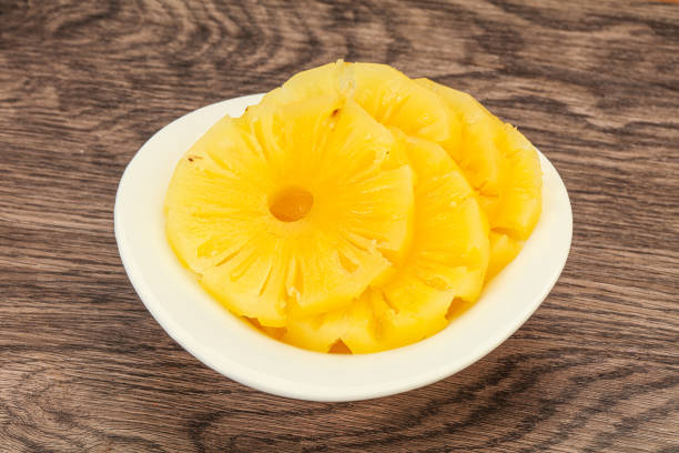 istock Marinated pineapple rings in the bowl 1283413703