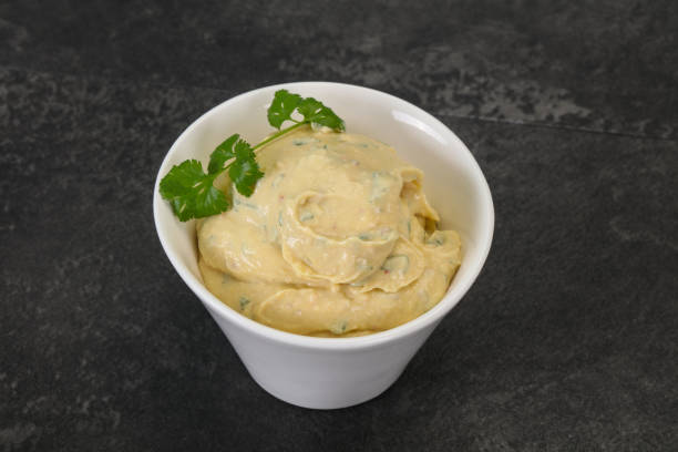 istock Hummus snack with olive oil 1283413715
