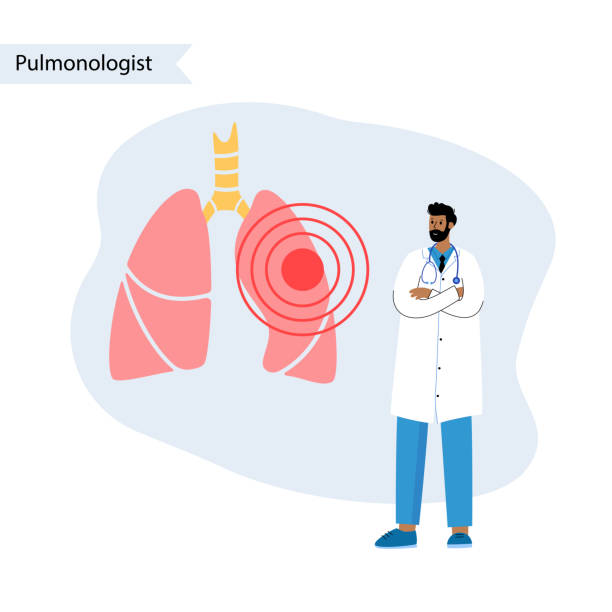 darm-logo-konzept - inhaling human lung problems anatomy stock-grafiken, -clipart, -cartoons und -symbole