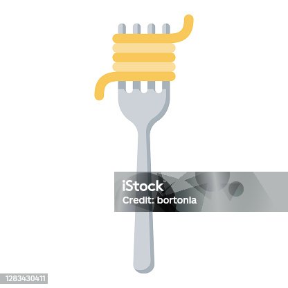 istock Pasta Icon on Transparent Background 1283430411